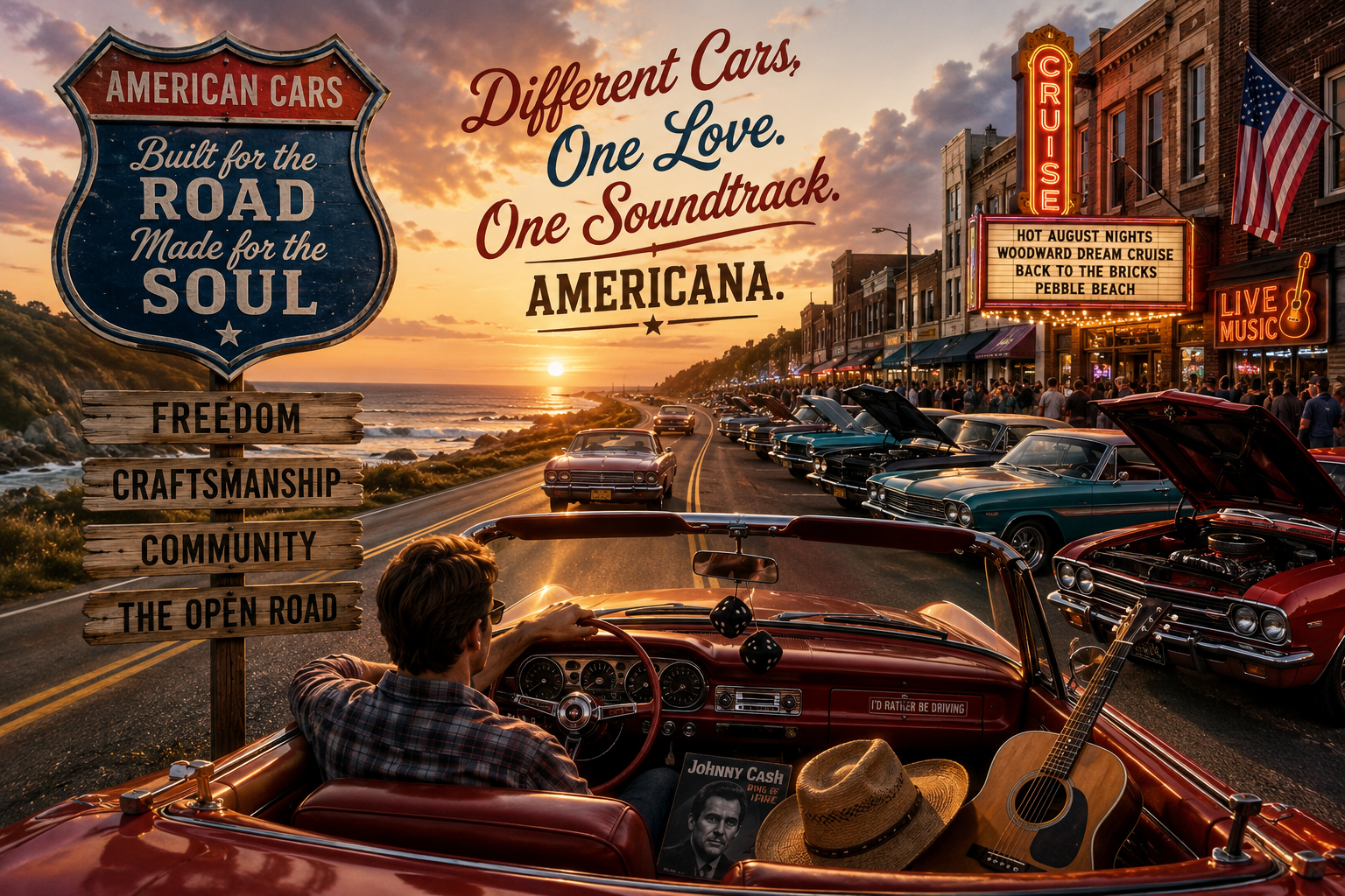 Chrome, Horsepower and Highway Songs: Why America’s Greatest Car Shows Sound Like Americana