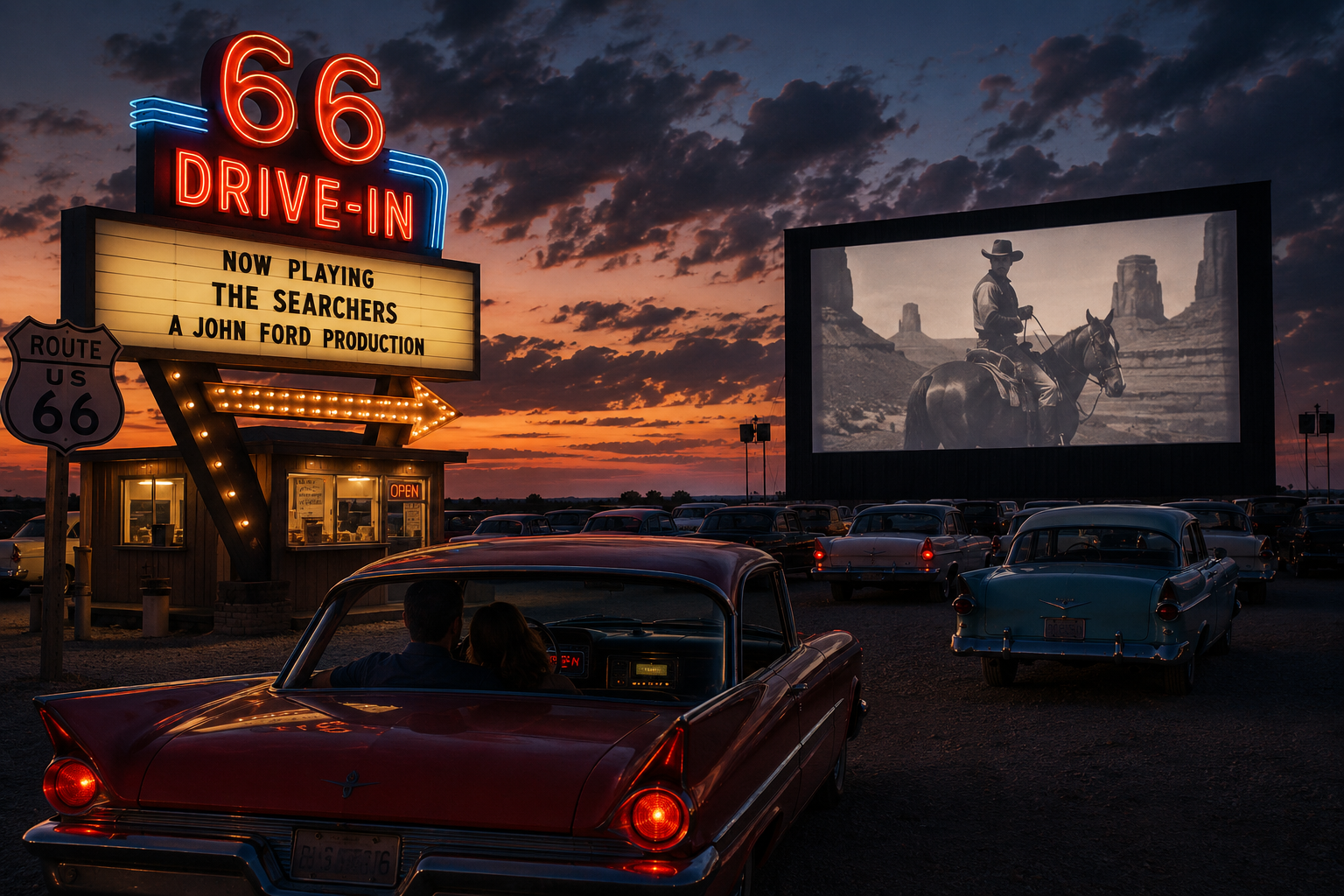 Under the Stars: Route 66 and the Great American Drive-In